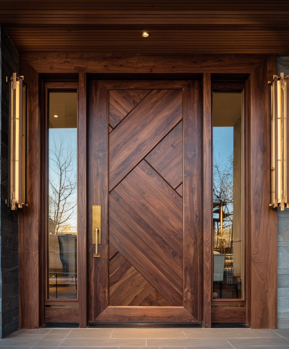 Custom Carved Teak Wood Main Entrance Door in Greater Noida